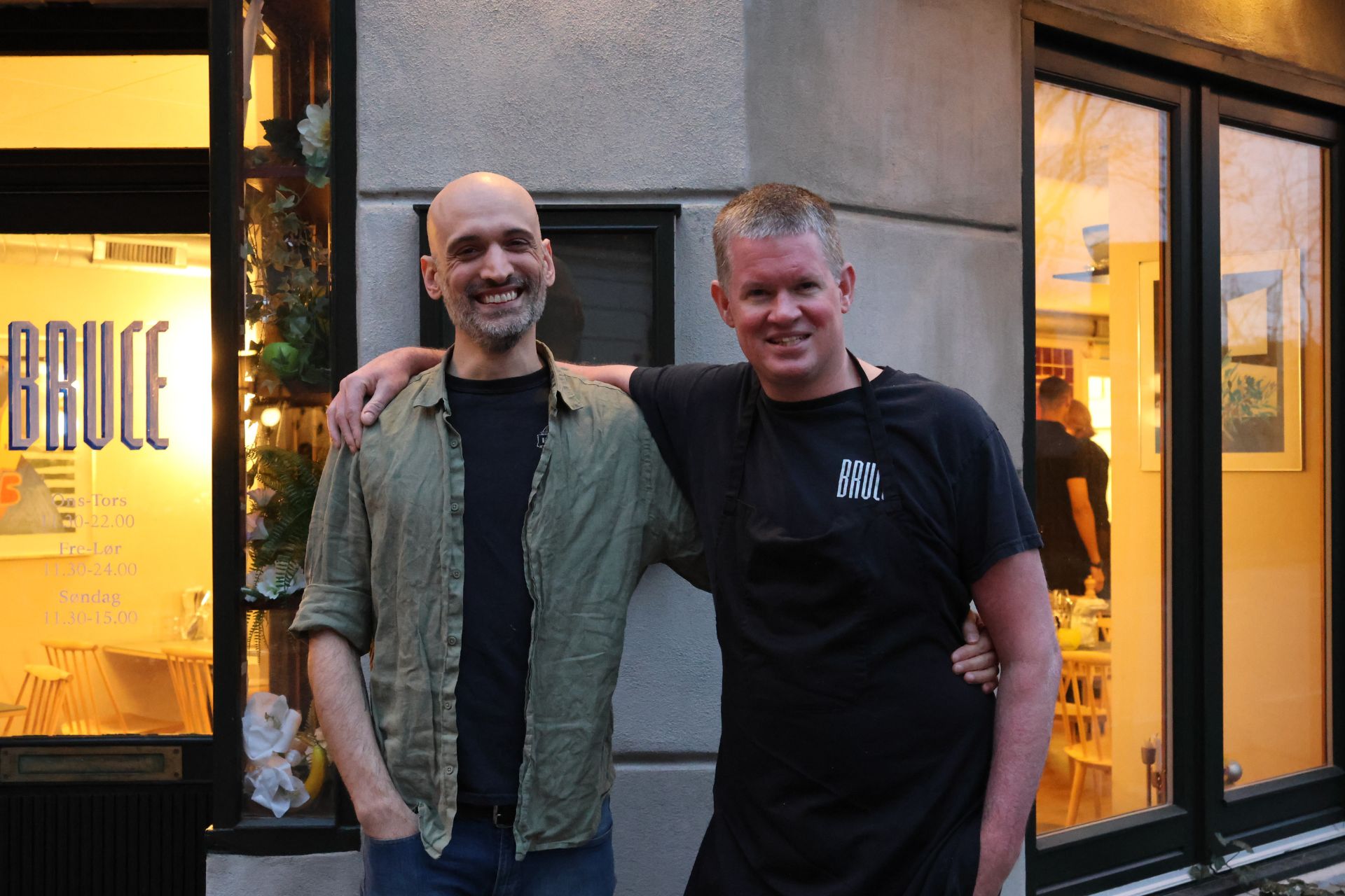 Fra venstre restaurantchef Francesco di Gregorio og køkkenchef Ul Christensen. Foto: PR.