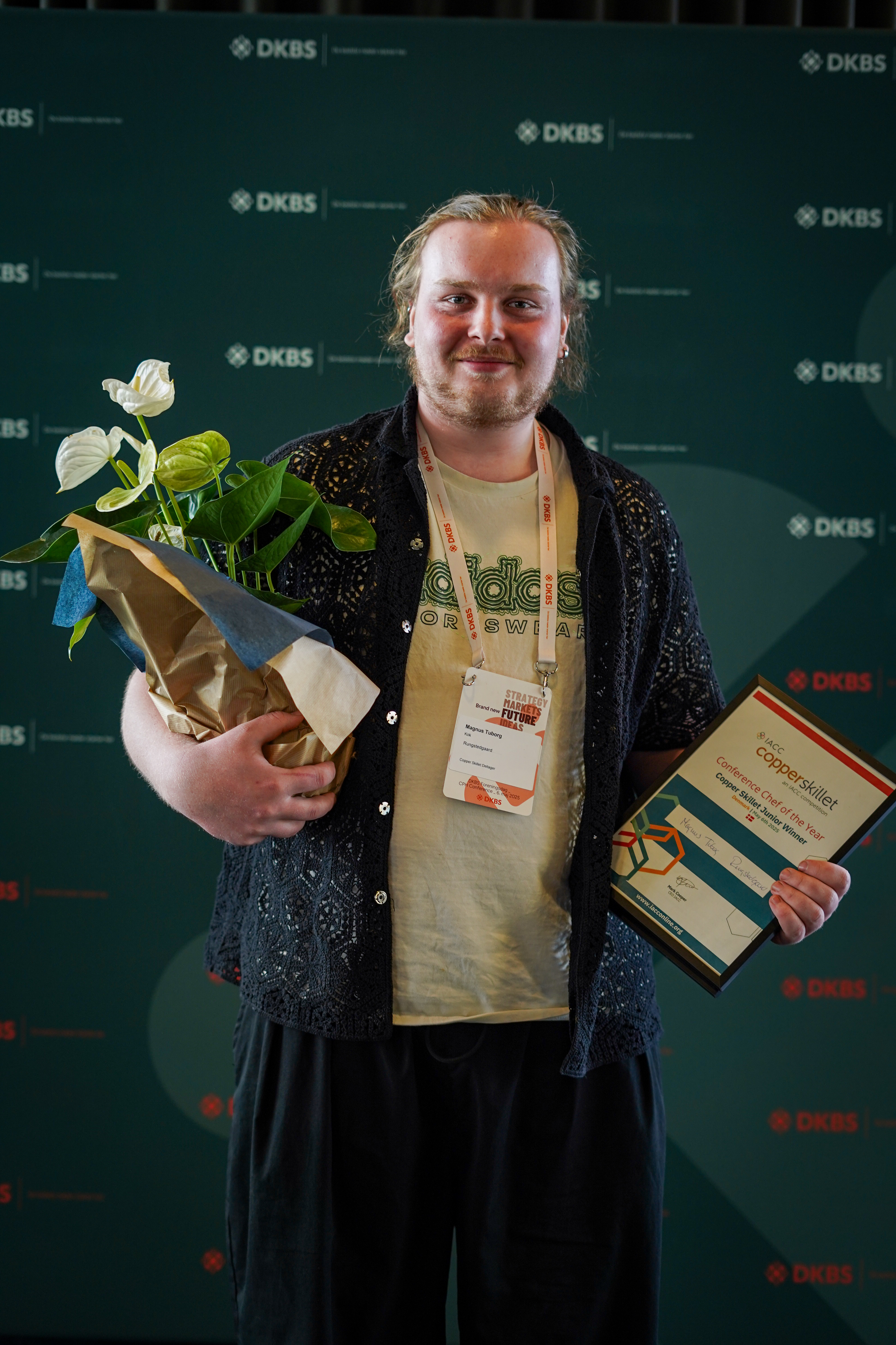 1. plads i juniorkategorien: Magnus Tuborg fra Rungstedgaard. Foto: Danske Konferencecentre
